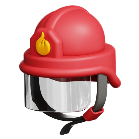 Capacete de bombeiro  3D Icon