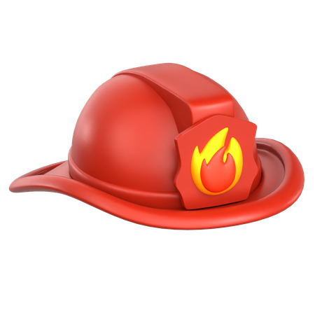 Capacete bombeiro  3D Icon