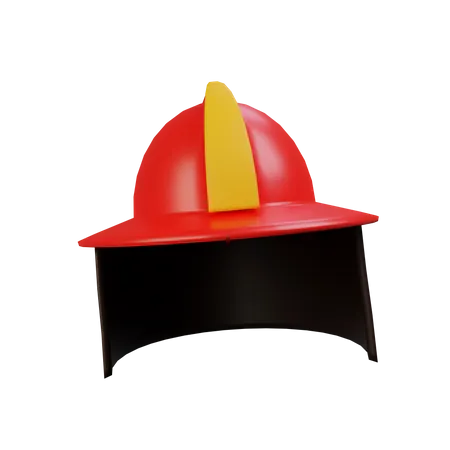 Capacete de bombeiro  3D Illustration