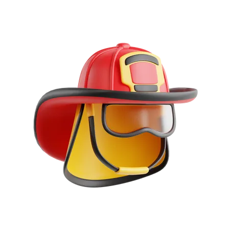 Capacete de bombeiro  3D Icon