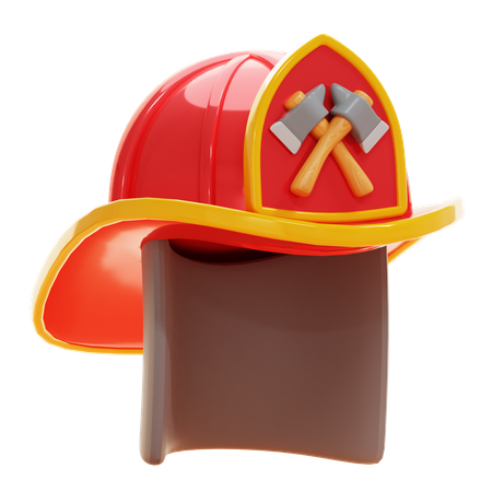 Capacete de bombeiro  3D Icon
