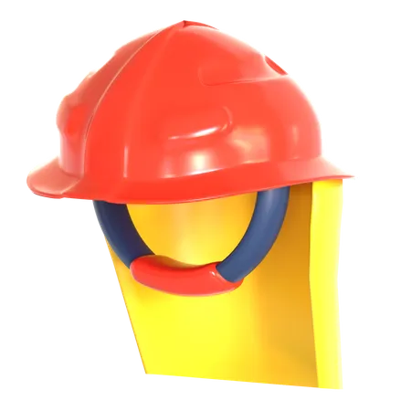 Capacete de bombeiro  3D Icon