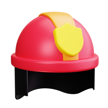 Capacete de bombeiro  3D Icon