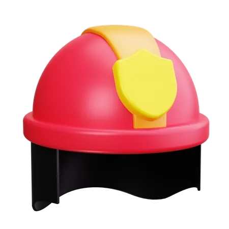 Capacete de bombeiro  3D Icon