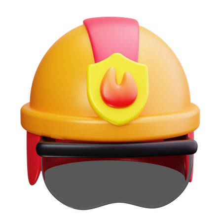 Capacete de bombeiro  3D Icon