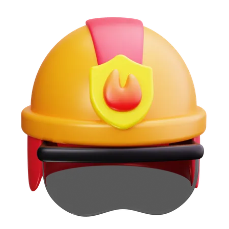 Capacete de bombeiro  3D Icon