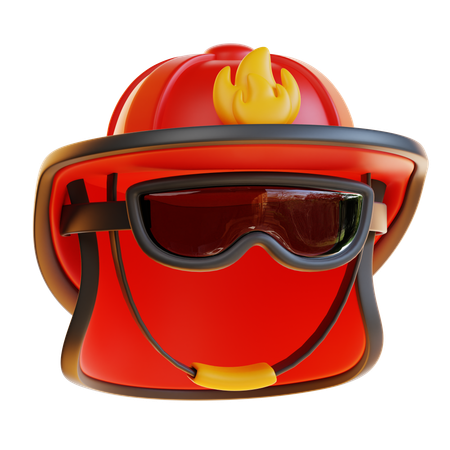 Capacete de bombeiro  3D Icon