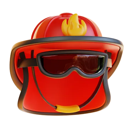 Capacete de bombeiro  3D Icon