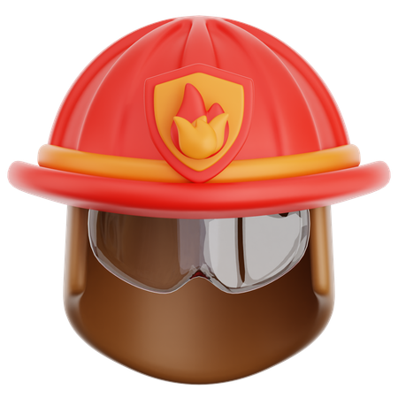 Capacete de bombeiro  3D Icon