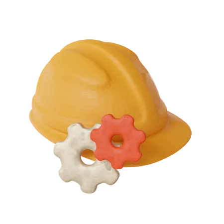 Capacete de construção  3D Icon