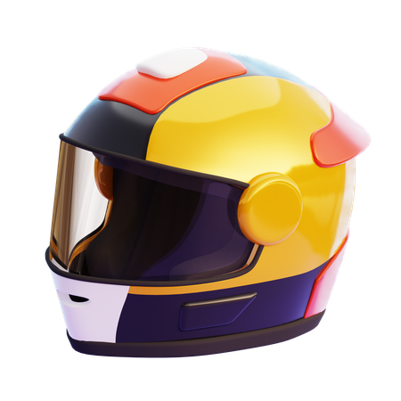 Capacete de corrida  3D Icon