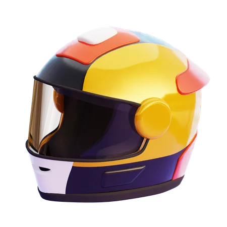 Capacete de corrida  3D Icon