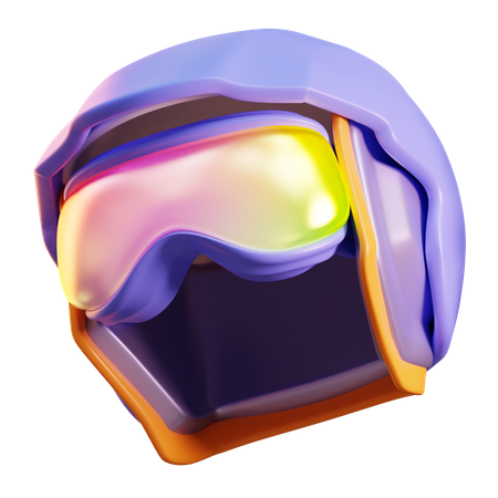 Capacete de esqui  3D Icon