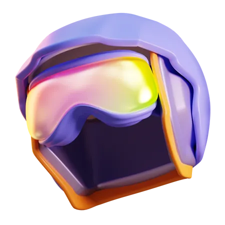 Capacete de esqui  3D Icon