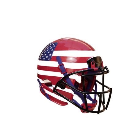 Capacete de futebol americano  3D Icon