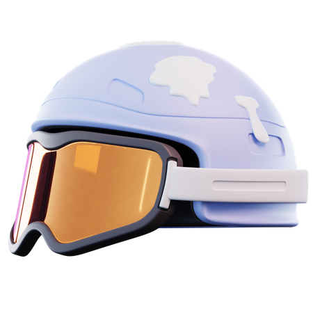 Capacete de inverno  3D Icon