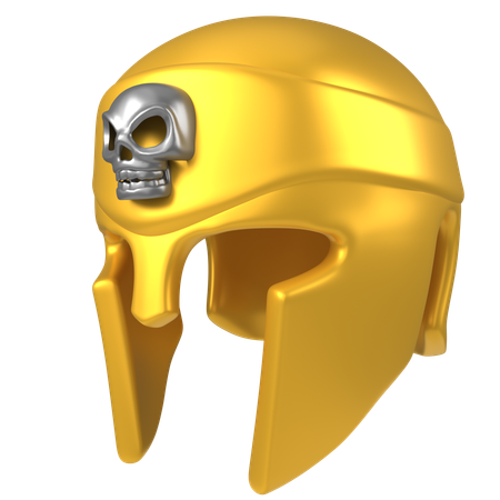 Capacete de ouro  3D Icon