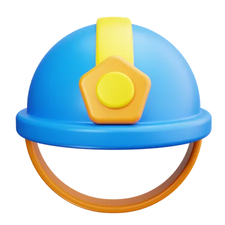 Capacete de segurança  3D Icon