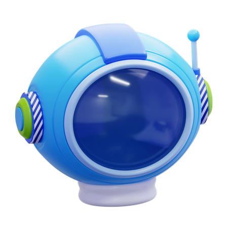 Capacete espacial  3D Icon