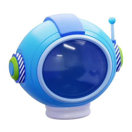 Capacete espacial  3D Icon