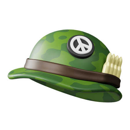 Capacete militar  3D Icon