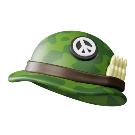 Capacete militar  3D Icon