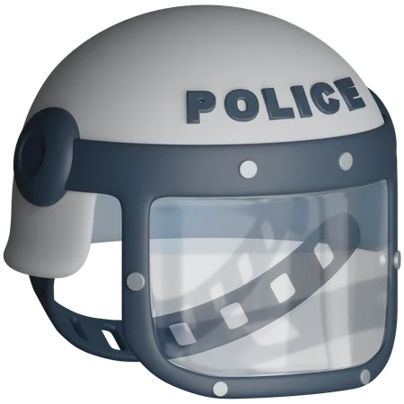 Capacete de polícia  3D Icon