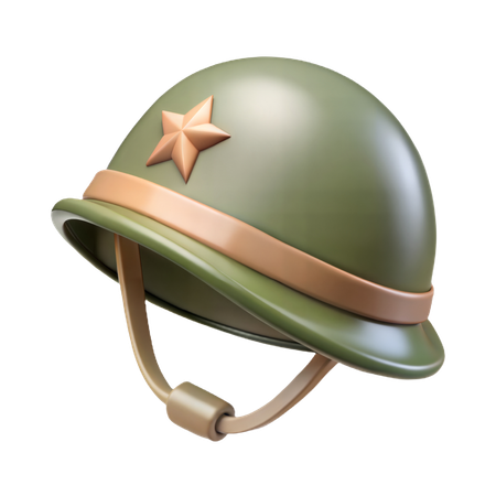 Capacete de soldado  3D Icon