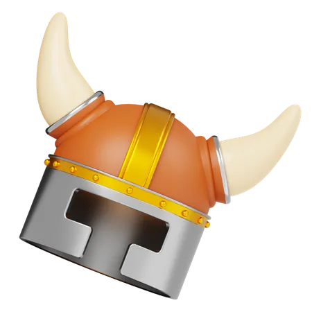 Capacete viking  3D Icon