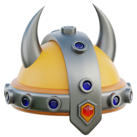 Capacete viking  3D Icon