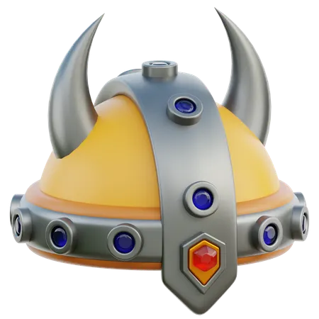 Capacete viking  3D Icon