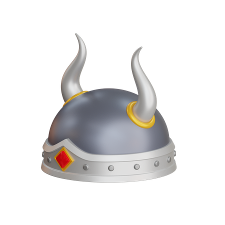 Capacete viking  3D Icon