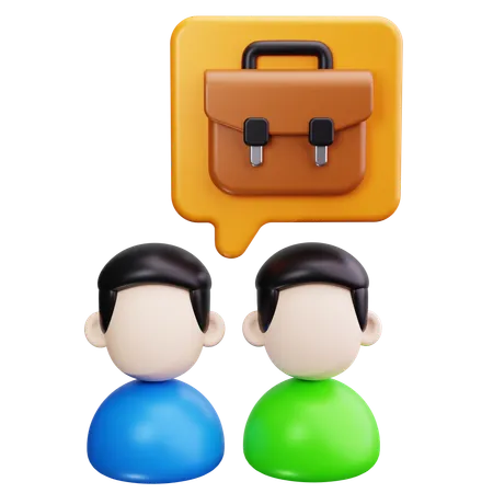 Formación de los empleados  3D Icon