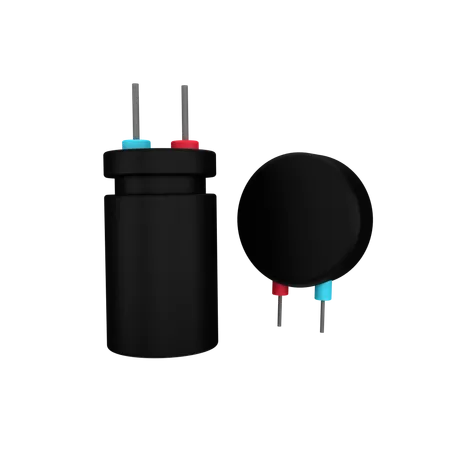Capacitor  3D Icon
