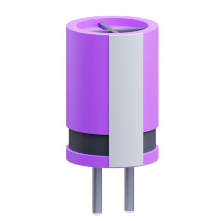 Capacitor  3D Icon