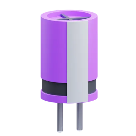 Capacitor  3D Icon