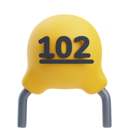 Capacitor  3D Icon