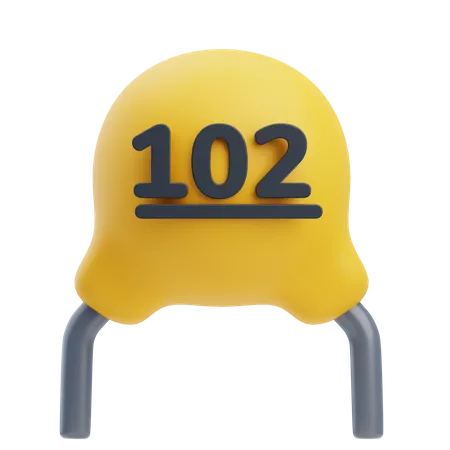 Capacitor  3D Icon