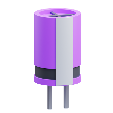 Capacitor  3D Icon