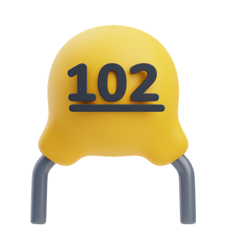 Capacitor  3D Icon
