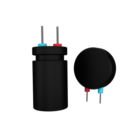 Capacitor  3D Icon