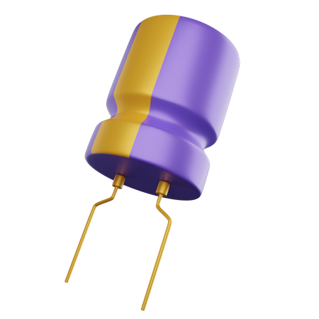 Capacitor  3D Illustration