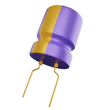 Capacitor  3D Illustration