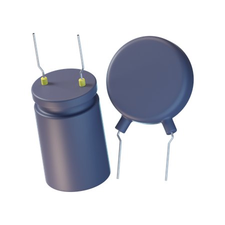 Capacitor  3D Icon