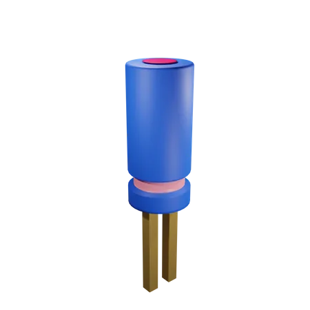 Capacitor semicondutor  3D Illustration