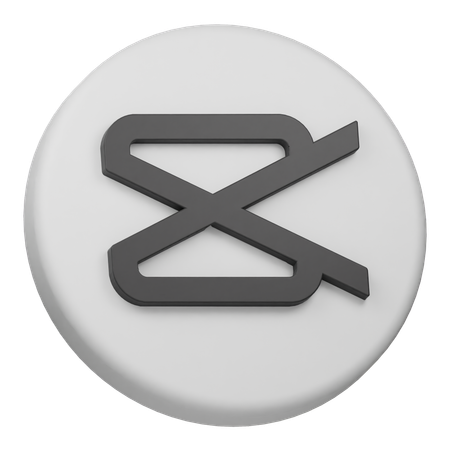 Capcut-Kreis  3D Icon