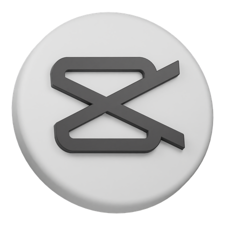 Capcut Circle  3D Icon