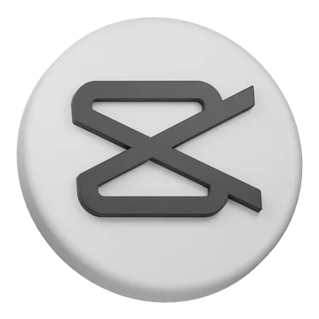 Capcut Circle  3D Icon