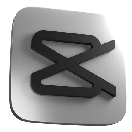Capcut Square  3D Icon