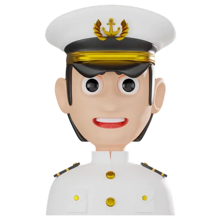 Capitaine  3D Icon